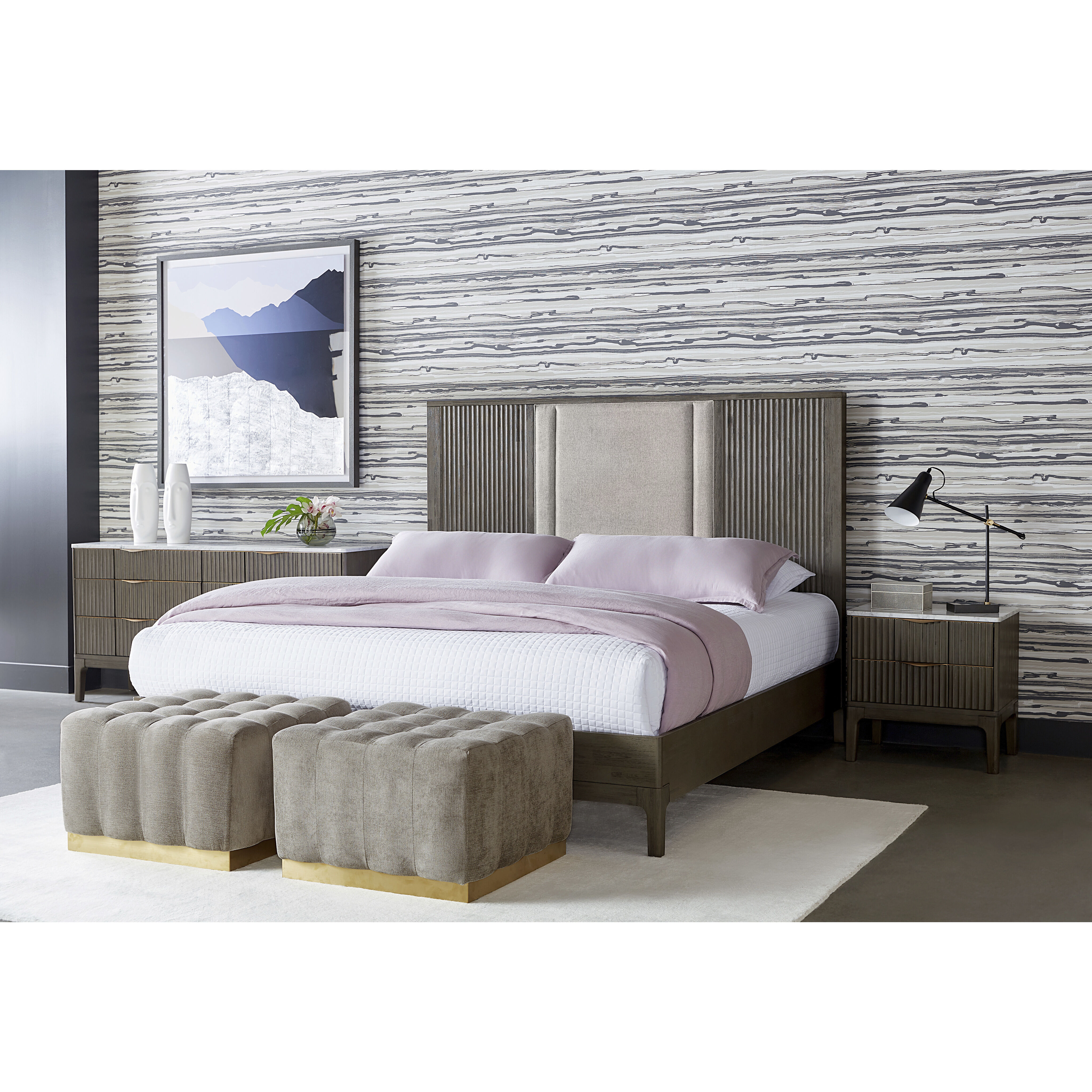 Keldon 23.5 X 23.5 inch White / Grey Night Stand